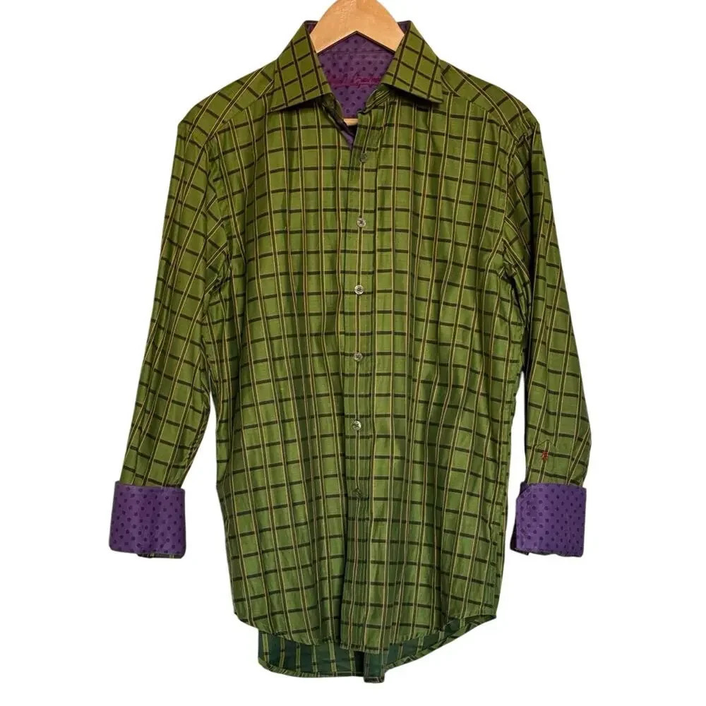Robert Graham Men's Joker Long Sleeve Size M
